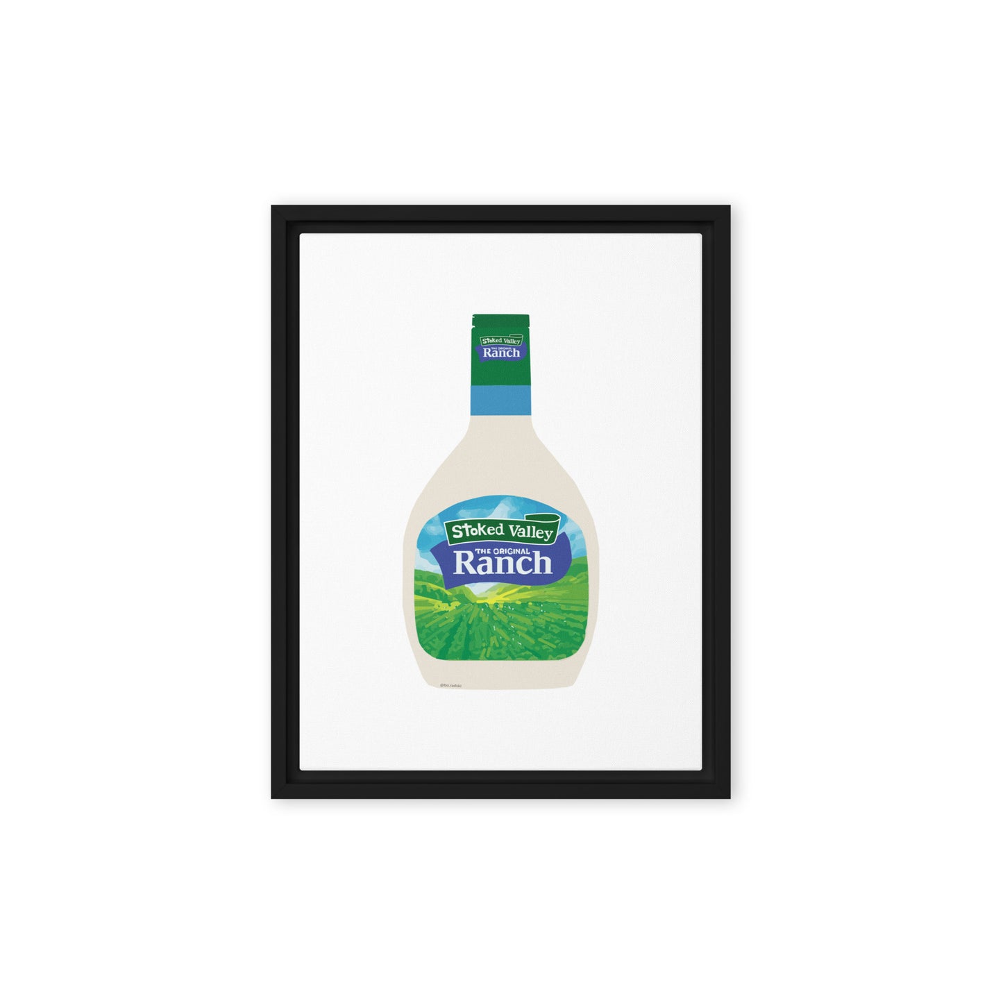 Stoked Valley Ranch Framed Canvas Print