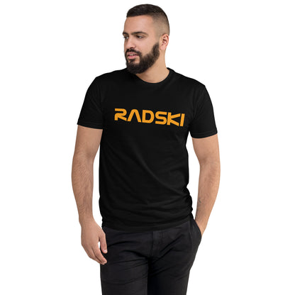 RADSKI Black & Orange Fitted Tee