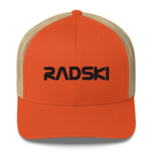 RADSKI Orange Trucker Cap