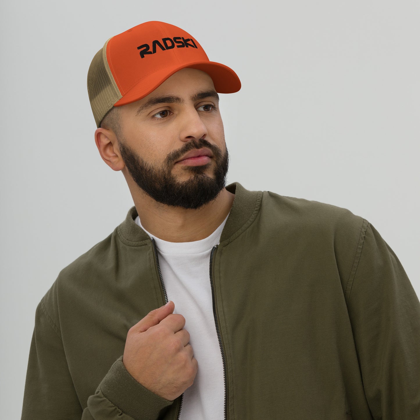 RADSKI Orange Trucker Cap