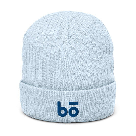 Pow Pow Blue Ribbed Kit Beanie